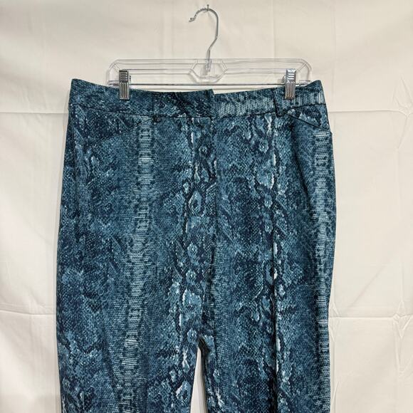 Larry Levine Navy Grey Ankle Slim Leg Pants Sz 10 NWT - Picture 3 of 13
